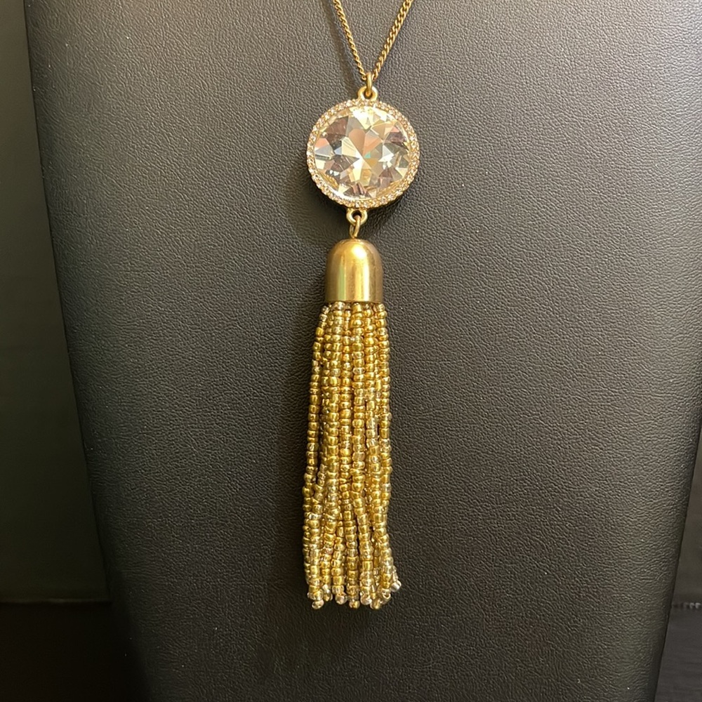 J. Crew Golden Tassel Necklace - Picture 3 of 7